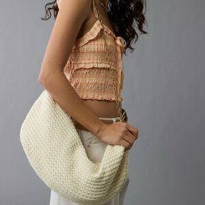 American Eagle Crescent Bag with Gold Chain Strap